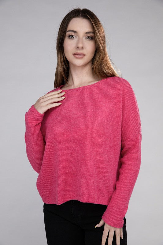 Lena Ribbed Dolman Sweater