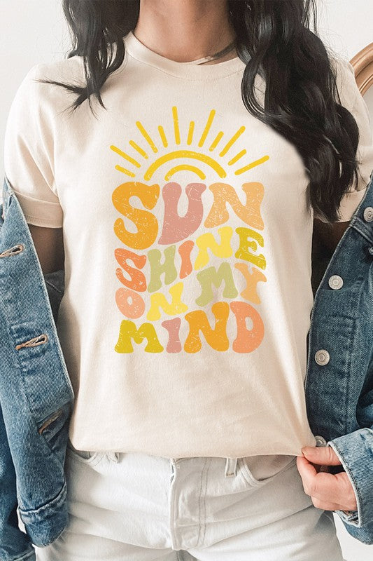 Sun Shine On My Mind Sunshine Summer Graphic Tee