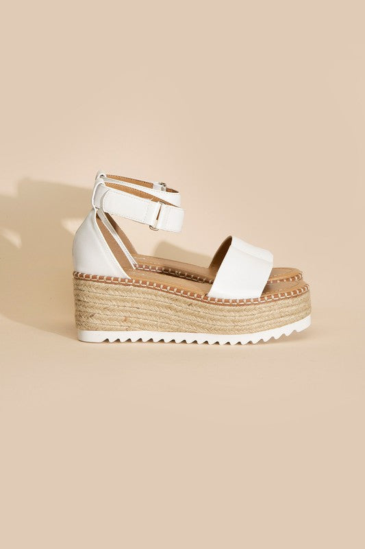 Raffia Platform Sandals