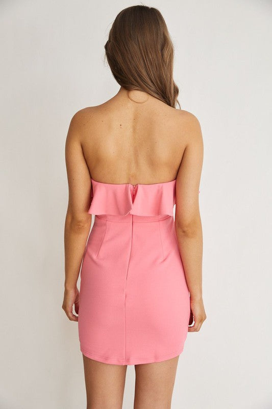 Jessie Sweetheart Neckline Lined Mini Dress