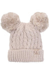 Children Double Pom C.C Beanie