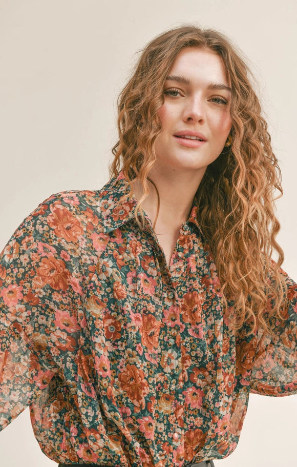 Vinney Button Down Bodysuit