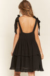 Devan Square neck ruffle dress