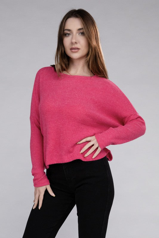 Lena Ribbed Dolman Sweater