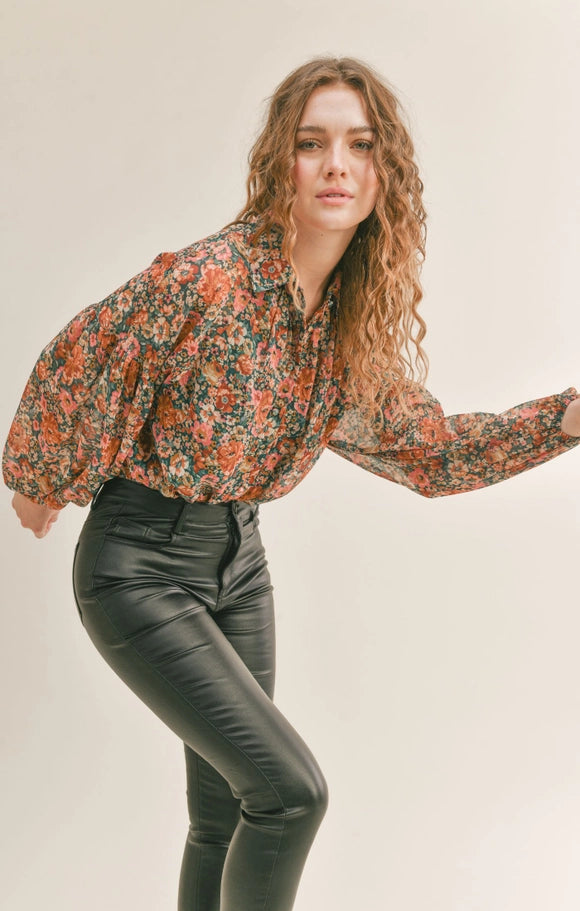 Vinney Button Down Bodysuit