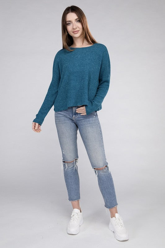 Lena Ribbed Dolman Sweater