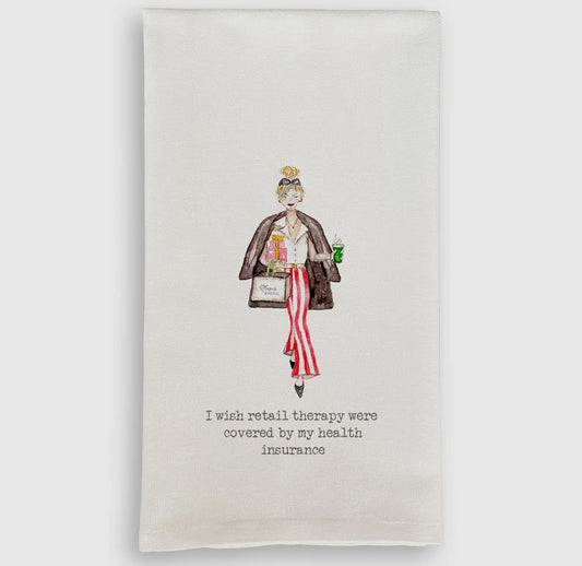 Retail Therapy Dish Towel