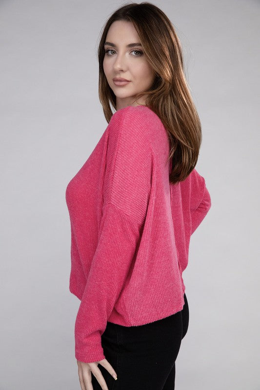 Lena Ribbed Dolman Sweater