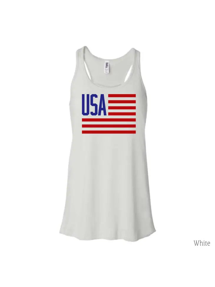 Usa Flag 4th of July Tank Top