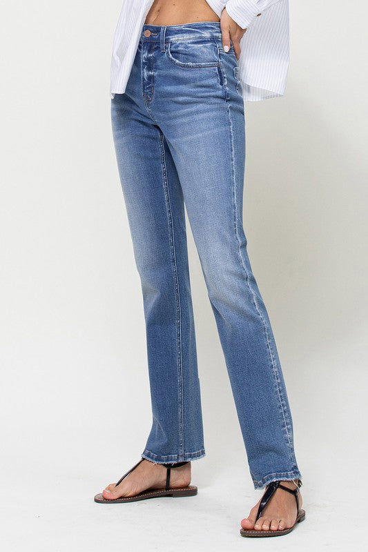 Lori Stretch High-Rise Straight Leg Jeans