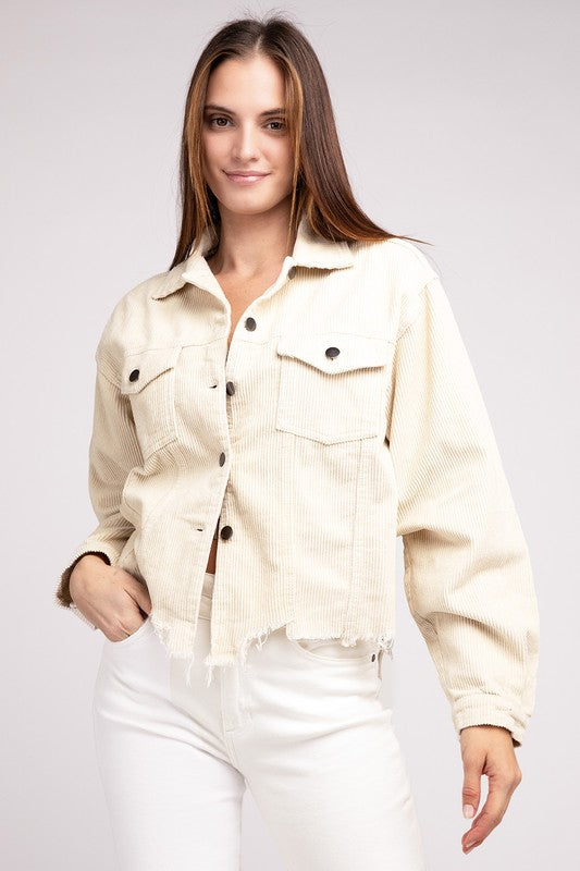 Claire Oversized Ribbed Shacket