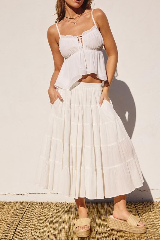 Becky Tank Top || White