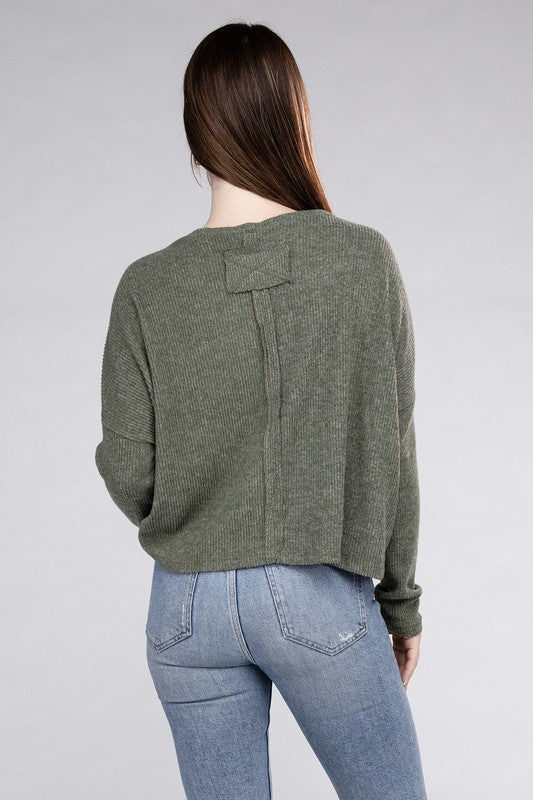 Lena Ribbed Dolman Sweater