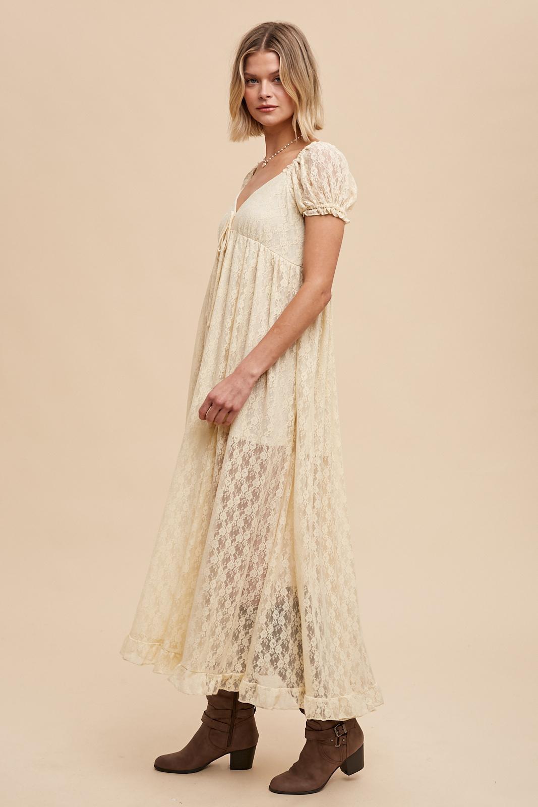 Claira Lace Maxi Dress