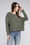 Lena Ribbed Dolman Sweater