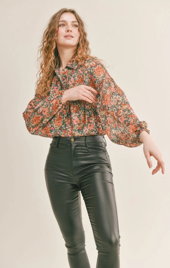 Vinney Button Down Bodysuit