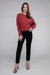 Lena Ribbed Dolman Sweater