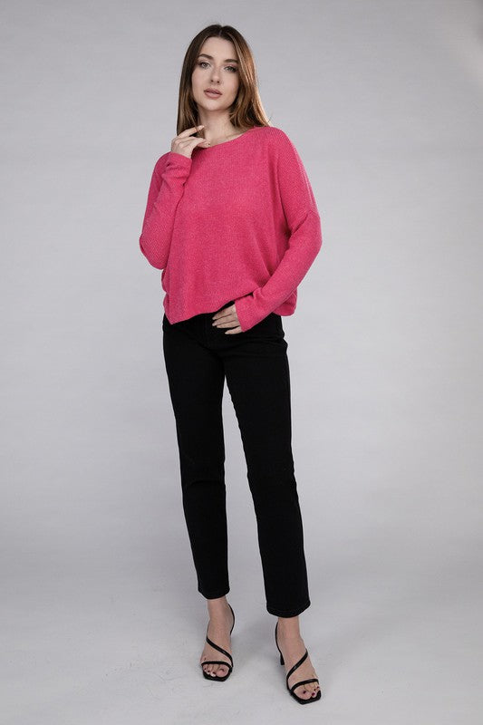 Lena Ribbed Dolman Sweater