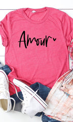 Amour Valentines Graphic Tee